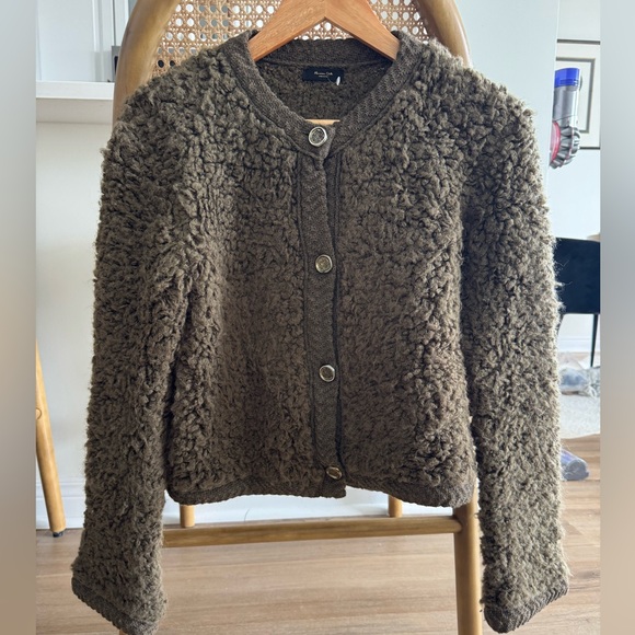 Massimo Dutti Boucle Knit Cardigan - Picture 2 of 6